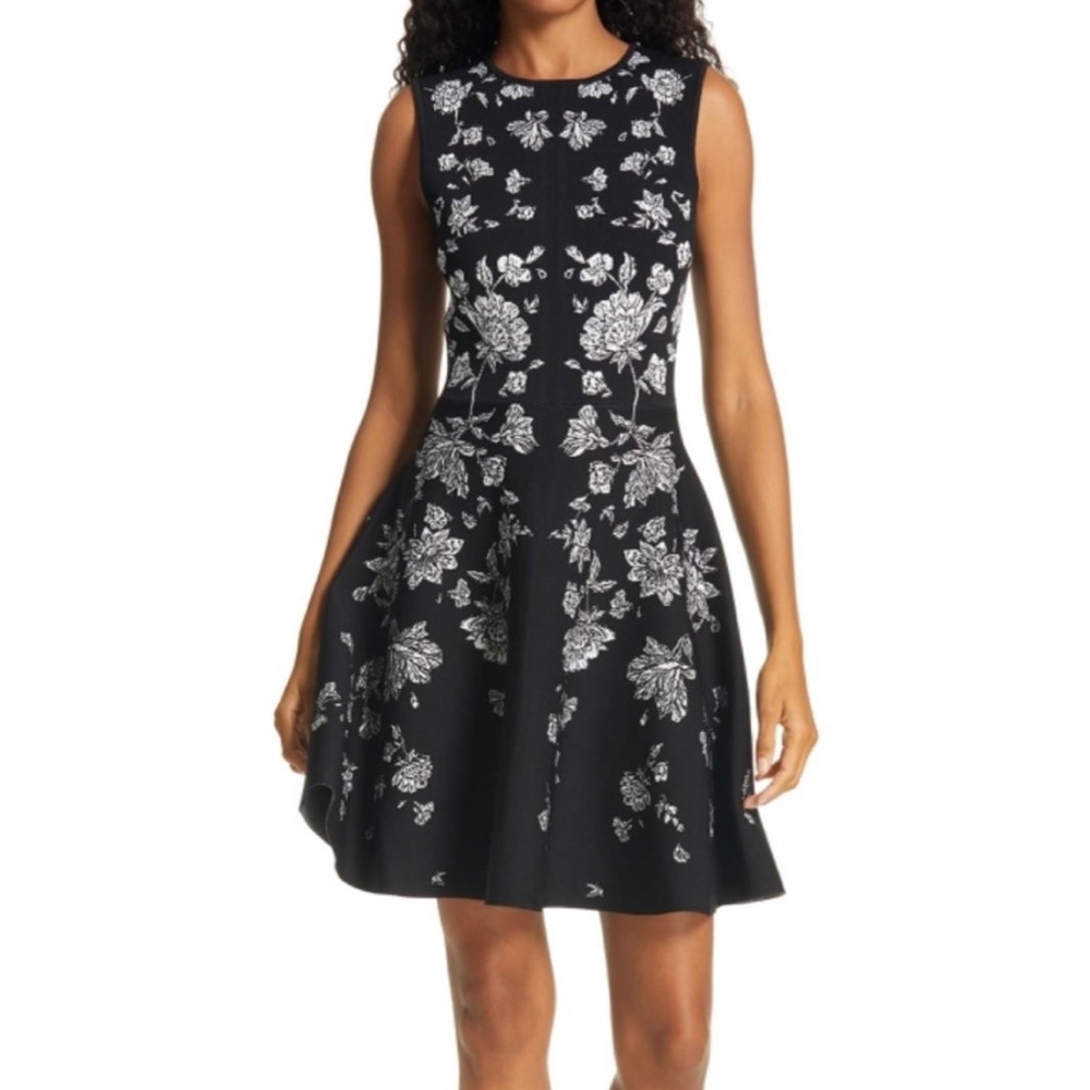 Ted Baker Naomyy Floral Jacquard Dress - Size 10